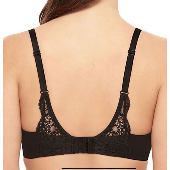WACOAL Women's Lace Impression 32DD Black Underwire Contour Bra 853357 $68 - Picture 2 of 12